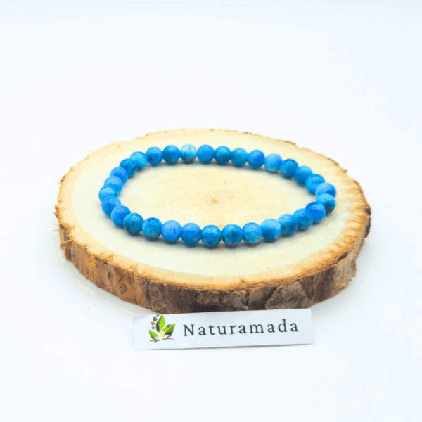 Bracelet en Apatite naturelle - 6 mm – Image 2